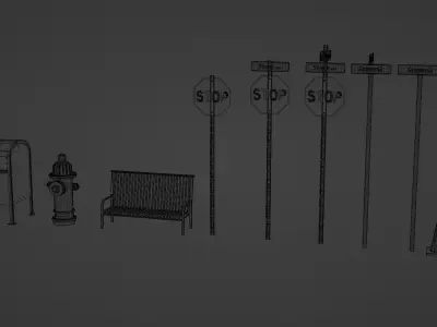 Street Assets 1 3D model