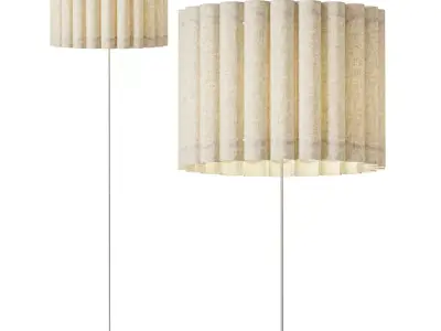 Linen Floor Lamp Lucina 3D model