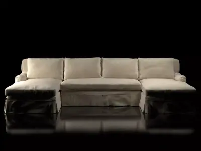 Belgian Classic Roll Arm 3D model