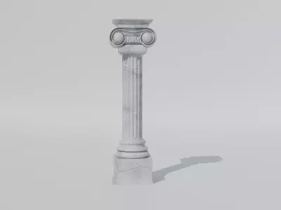 Classical Ionic Column - Game Ready PBR 3D Model Low-poly 3D model