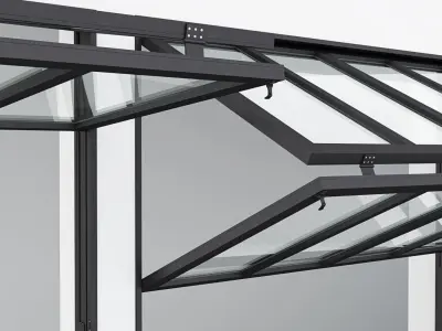 Aluminium window 11 3D model