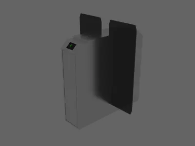 Simple turnstile Free 3D model