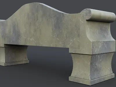 Park benches Collection 3D model
