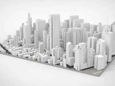 Broadway New York State United States 3D model