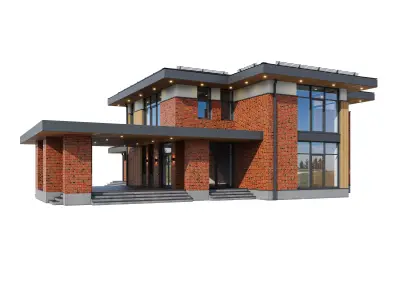 Rait House with BLENDER file 3D model