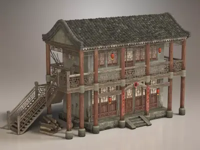 Ancient buildings  3D model