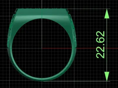 Jewelry ring 424 3D print model