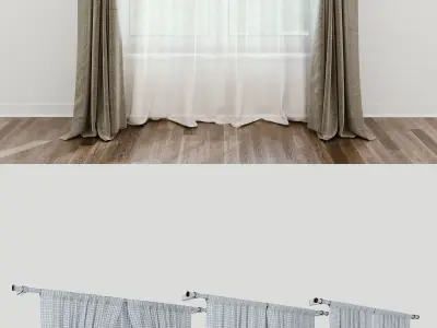 Modern Curtain 12 3D model