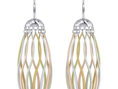  EARRINGS SUMMERTIME  BUDS 3D print model