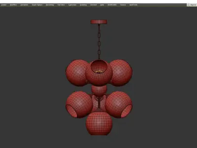 Bubble Glass Bronze Low-poly 3D model