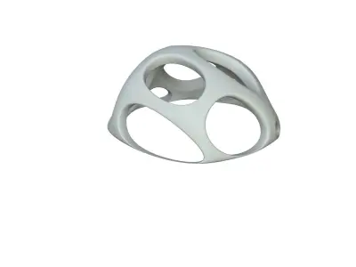 SciFi Cube Object No 54332 Low Poly Shape Low-poly 3D model