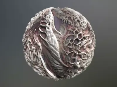 Material Skin Monster 11 Seamless PBR Texture Texture