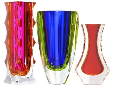 Vases Mandruzzato Murano 3D model