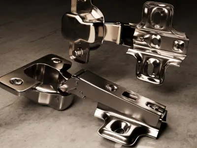 Classic furniture hinge 3D model