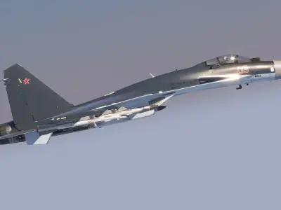  Su-35 Russian air-defense fighter Flanker-E 