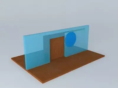sliding door Free 3D model
