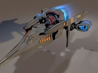 Sci Fi Spaceship 3D model