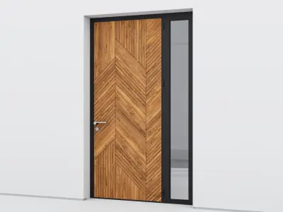 Aluminium door 261 3D model