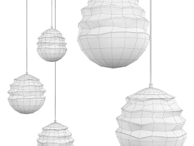 Hanging lamp Vinare Low-poly 3D model