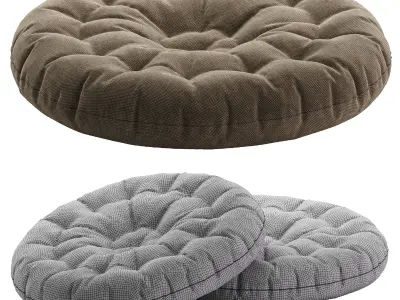 Linen Tatami Floor Pillow 3D model