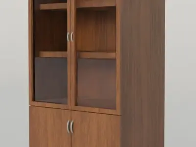 cabinet or library Low-poly 3D model