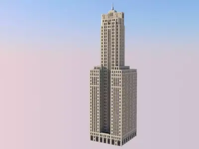 LaSalle Wacker Building 3D print model