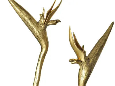 Door handles Strelitzia 3D model