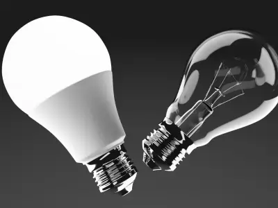 Light Bulbs Low-poly 3D model