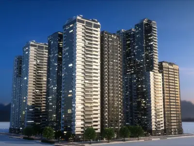 City Block Type B26 3D model