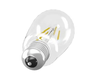 filament led light bulb 3D model