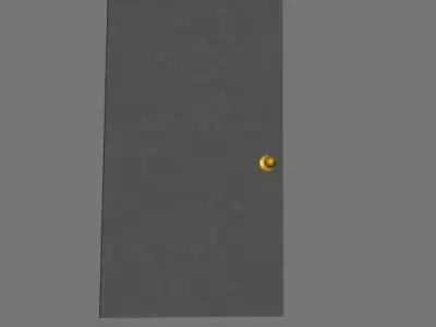 Simple Door Free low-poly 3D model