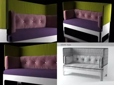 Koja sofa high 3D model