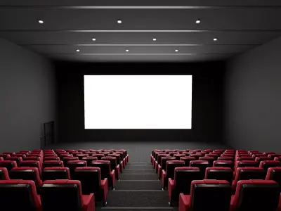 Movie Theater Interior 01 3D model