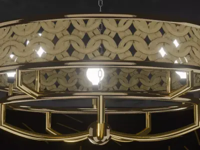 Ceiling lamp according to the 3D model 3D model