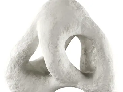 Fertility Form illuminated sculpture Low-poly 3D model