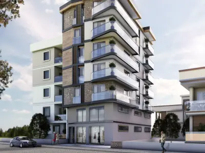 sketchup exterrior scene model with vray setting  Low-poly 3D model