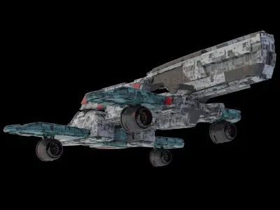 Salina V1 Huge SciFi Spaceship  3D model