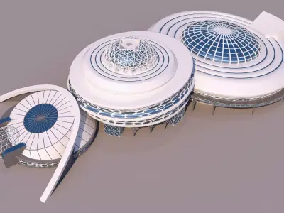 0098 - Organic Building 3D model