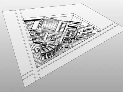 CULTURAL CENTER by DOCE INGENIEROS ARQUITECTOS - AUTODESK REVIT 3D model