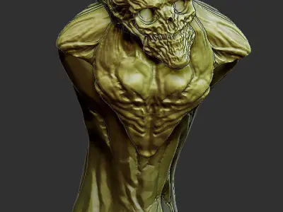 Skull alien 3D model