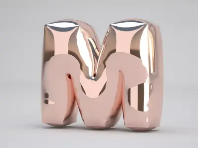 M Balloon Copper 3D model