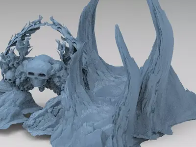 Skeletor Arch Gate 2  3D model