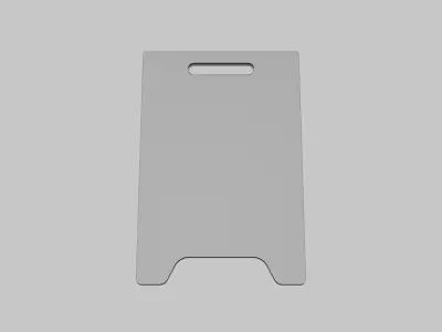 Board Stand Geometry Only No Textures No Materials 3D model