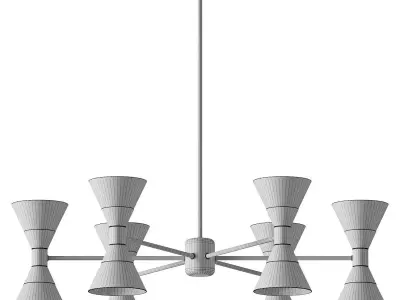  Possini Euro Domino Chandelier 3D model