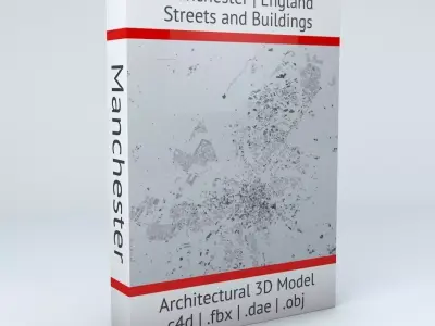 Manchester Streets and Buildings 3D model