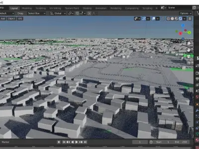 Seattle city map 2021 latest 3D model