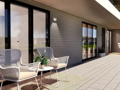 modern house on 75m2 TARA 75 Low-poly 3D model