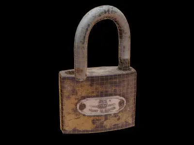Door lock 3d scan  Low-poly 3D model