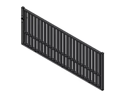 Portail coulissant - 02 Free 3D model