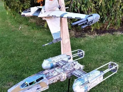 starwars Y-wing and B-wing 3D Model Pack